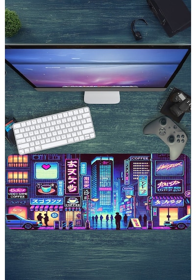 Gaming Oyuncu Xl Mouse Pad Kaydırmaz Dikişli 80 30 Cm Mousepad 16
