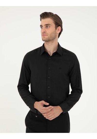 Pierre Cardin Erkek Siyah Gömlek Desenli 50294742-vr046 Siyah