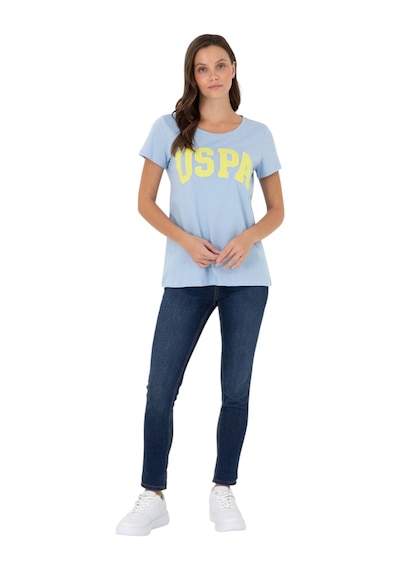 U.S. Polo Assn. Kadın Basic Tişört 1804839 Mavi