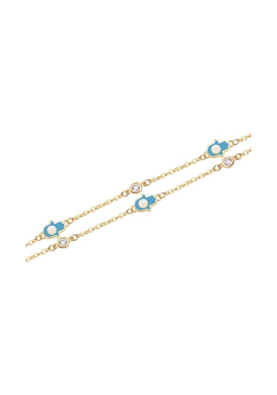 Diamond Line - Gülaylar - Sarı Altın 14 Ayar Fatma Ana Eli Bile Standart N11.21836 Sarı Altın