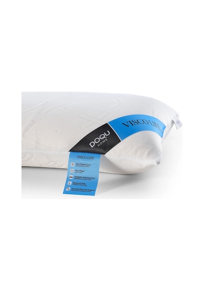 Doqu Home Visco Life Yastık 60 X 40 + 15 Cm - Beyaz Beyaz