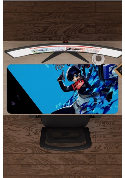 Persona 3 Kaymaz Dikişli Kauçuk Oyuncu Mousepad V3 - 90x40 Xxl Gaming Mouse Pad Fare Altlığı