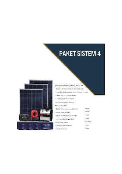 Bağ Evi Solar Paketi 4