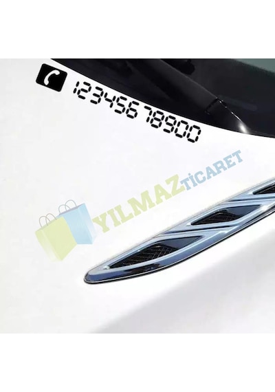Araç Park Telefon Numaratör Parkmatik Oto Sticker Araba Yapıştırma 2 Adet