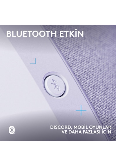 Logitech G321 Lightspeed Bluetooth Kablosuz Hafif Konforlu Mikrofonlu Oyuncu Kulaklığı - Beyaz