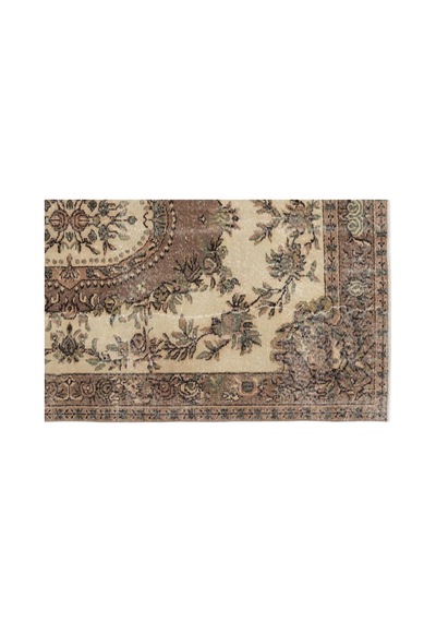 El Dokuması Vintage Yün-pamuk Naturel Halı 9646 163 X 253 Cm Çok Renkli