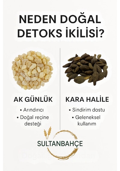 Sultanbahçe Akgünlük- Kara Halile-  Seti - Doğal Bitki Çayı - Bitkisel Arınma Seti