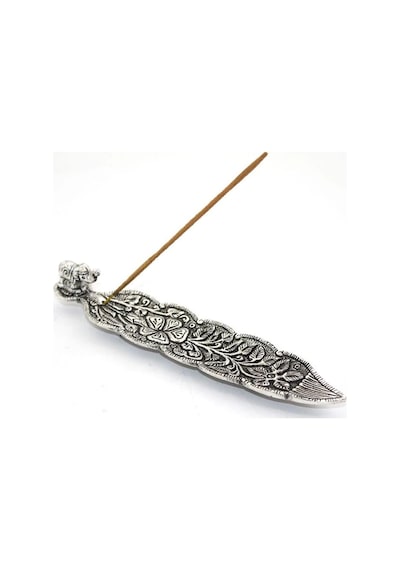 Metal Kayık Fil Tasarımı Tütsülük Tütsülük Buhurdanlık 22 Cm
