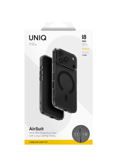Apple iPhone Uyumlu 18 Pro Kılıf Slimfit 1.1 Mm İnce Tasarım Airsuit Darbe Koruma Zırh Kalitesinde Kapak Sıyah