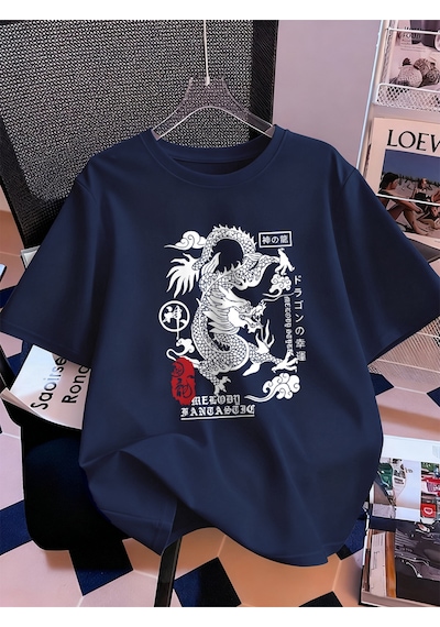 Noıssey Urban Pop Graphic Kadın Tişört Koleksiyonukod 5098 Lacivert