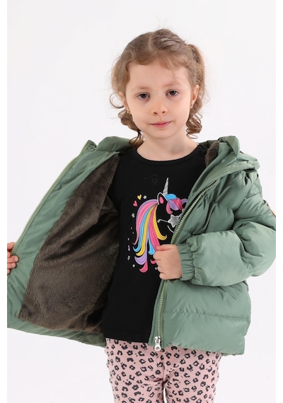 Benitto Kids Kız Çocuk Mont 51272-yeşil Yeşil