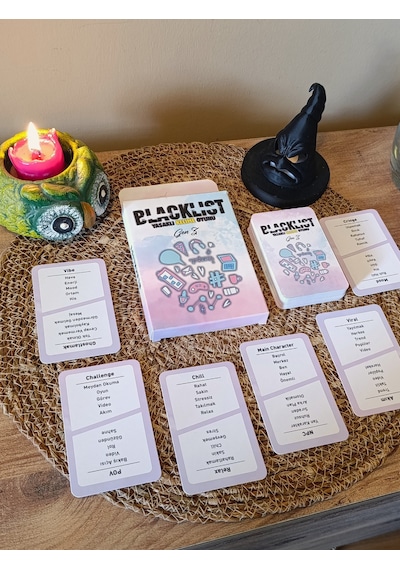 Blacklist Yasaklı Kelime Oyunu Gen Z Kese Hediyeli 50 Kart Eğlenceli Grup & Parti Oyunu