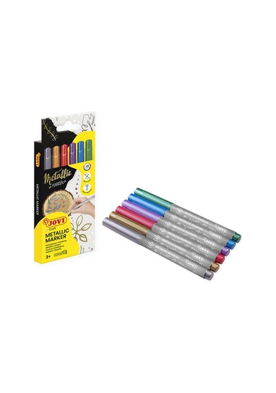 Jovı 1606m Decor Metalık Kalemi - 6 Renk Beyaz