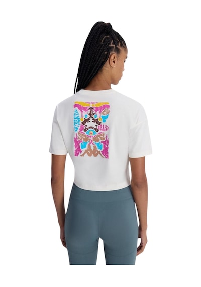 Kappa Authentic Aster Kadın Beyaz Comfort Fit Tişört Beyaz