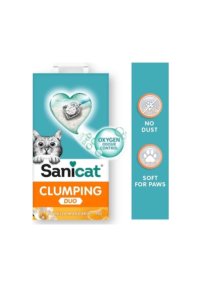Duo Topaklanan Kedi Kumu Vanilya Ve Mandalina 10l