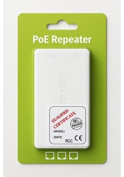 Ezcool Ez-102jl 1 Giriş 2 Çıkış Poe Repeater Çoklayıcı