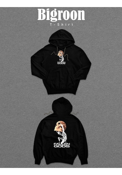 Fallen Gods Skull Kuru Kafa Tarih Sweatshirt Unisex Kapüşonlu Hoodie 001