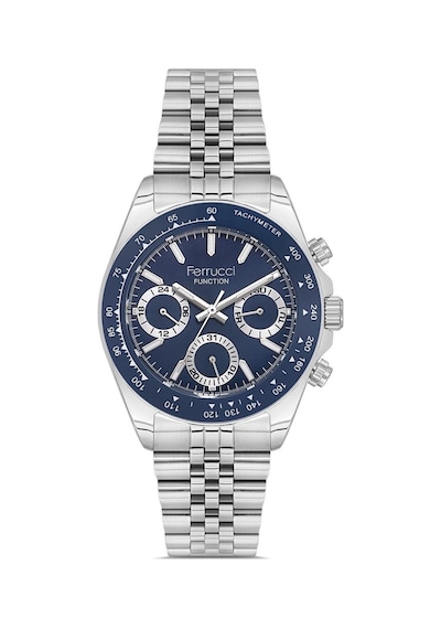 Ferrucci Fcf 1025 03648m.02 Fonksiyonlu Erkek Kol Saati Metalik Gri