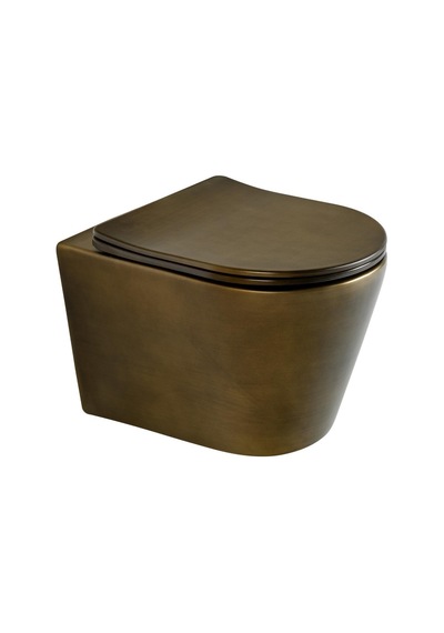 Lena Asma Klozet Kapak Dahil Mat Bronz Et-h201br Bronz