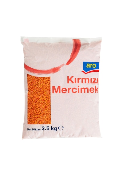 Aro Kırmızı Mercimek 2,5 Kg - Çorbalık Ve Köftelik Bakliyat 3'li Ekonomik Paket - 3 Adet Tarı