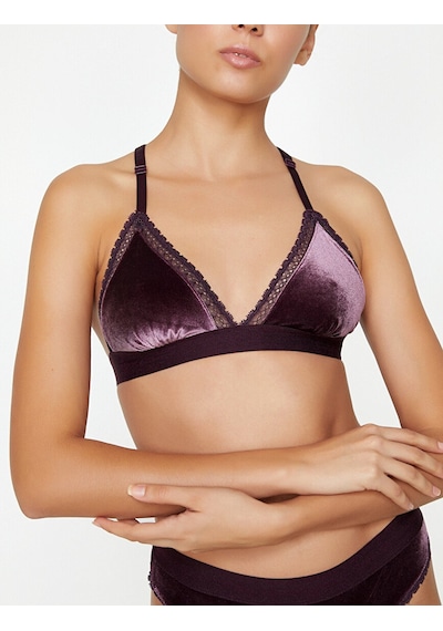 Deep Secret Gül Kurusu Kadife Bralet Ds200111br 001