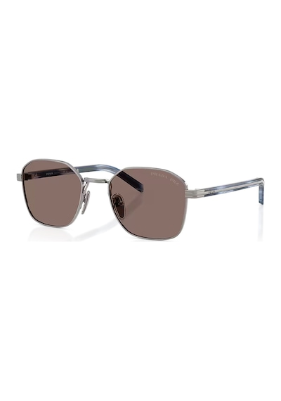 Prada Pr C50s 5av05c 51 Unisex Polarize Geometrik Gri Metal Güneş Gözlüğü Gri
