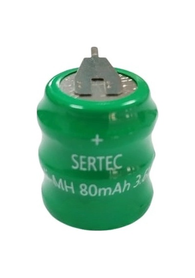 Sertec - 3.6v 3s1p 80 Mah 2 Pin Nı-mh Buton Pil Crchmgo