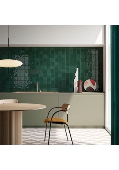 VitrA 10x10 Retromix Fon Zümrüt Yeşil Parlak Duvar Karosu K948422