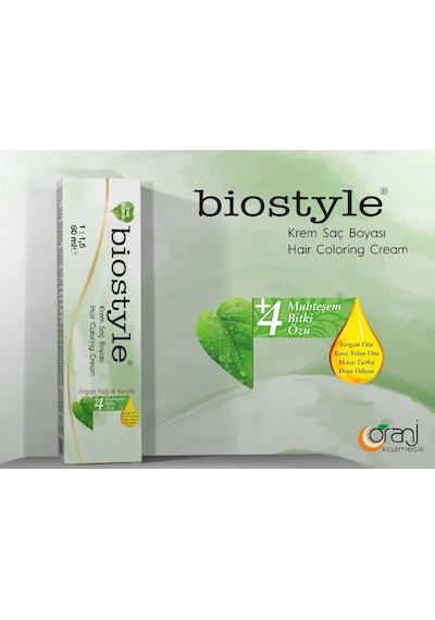 Biostyle Bitki Özlü Argan Ve Keratin 8.43 Sultan Bakırı 4 Adet 60 Ml Saç Boyası + 4 Ad 90 Ml Oksidan