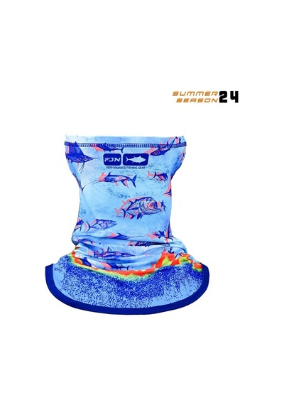 Fujin Pro Angler Neck Gaiter Boyunluk Echo Fish Mavi