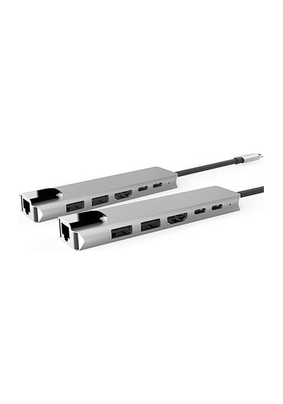Blue Wings 6 In 1 Type C  To 4K Hdmı 2*Type C 2*Usb 3.0 2*Sd Lan