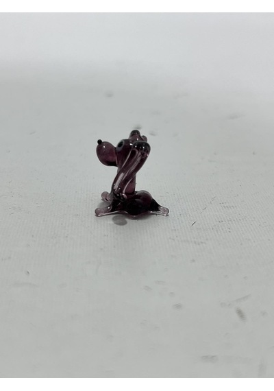 El Yapımı Mini Murano Cam Köpek Biblo A156-01