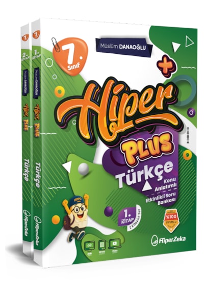 2027 7. Sınıf Hiper Plus Türkçe Konu Anlatımlı & Etkinlikli Soru Bankası 2 Kitap Set