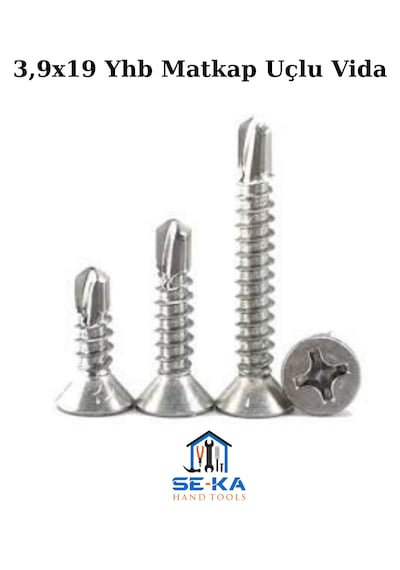 3,9x19 Yhb Matkap Uçlu Vida-1.9 Cm Akıllı Vida 100 Adet 3.9 x 19 MM