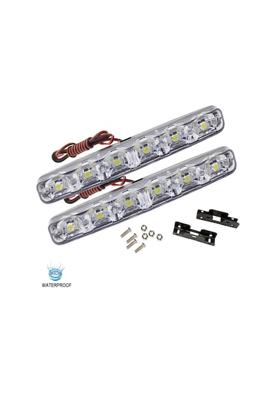 6 Ledli Gündüz Farı Gündüz Ledi Drl Led Lamba 18W Su Geçirmez