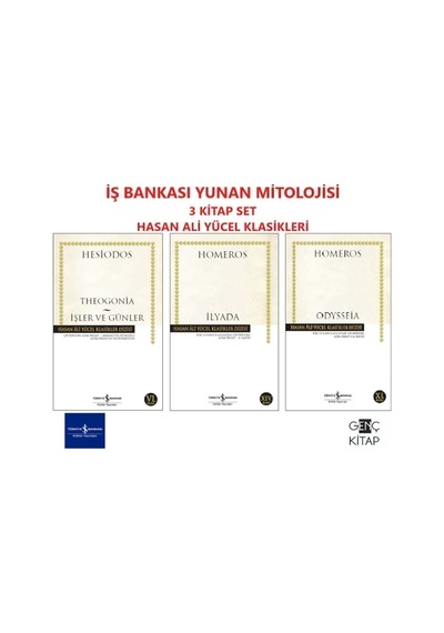 Iş Bankası Yunan Mitolojisi 3 Kitap Set Hasan Ali Yücel Klasikler Homeros-ilyada-odysseia