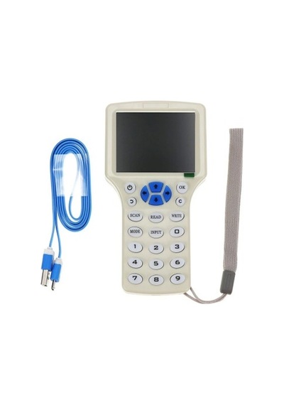 Zx-08cden 10 Frekans Rfid Okuyucu Yazıcı Kopyalayıcı El Tip Kutu 2.8 Ekran Sesli İkaz Nfc Şifreli Kart Anahtarlık