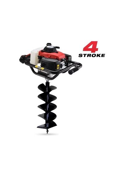 Gardenpro Çift Helezonlu 4 Zamanlı Toprak Burgu Makinası 200 Mm 4 Hp