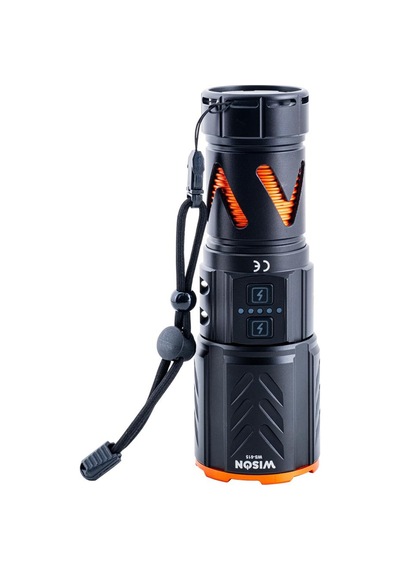 Şarj Edilebilir El Feneri - Wison - 3000 Lümen - 30 Watt Açık Gri