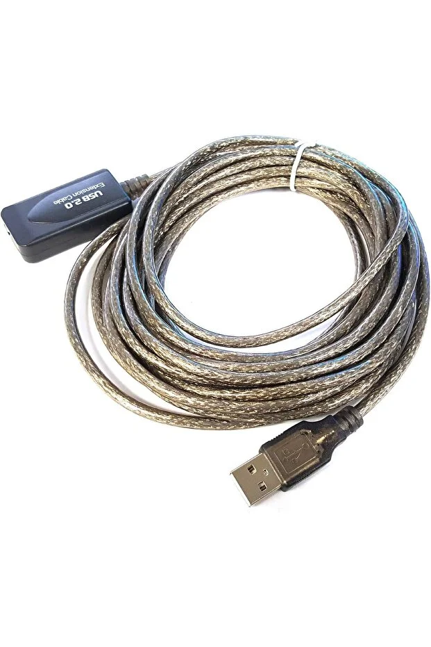 15 Metre 15mt Usb Aktif Erkek/dişi High Speed Kablo Chipli Model Ara Usb Uzatma Kablosu Güçlendirilmiş Extension Kablo