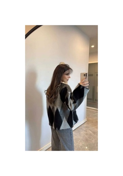 Flex Fashıon Kadın Popüler Oversize Cepsiz Tüylü Baklava Desenli Trend Hırka Gri - 671847464 Gri - 671847464 Gri Flex Fashıon Kadın Popüler Oversize Cepsiz Tüylü Baklava Desenli Trend Hırka Gri - 671847464 Gri - 671847464 Gri