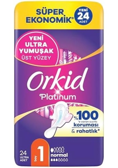Platinum Hijyenik Ped Normal Boy 1 Süper Ekonomik Paket 24 Adet Ped