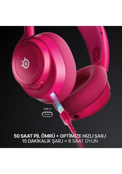 Steelseries Arctis Nova 7p Gen2 Kablosuz Magenta Gaming Kulaklık