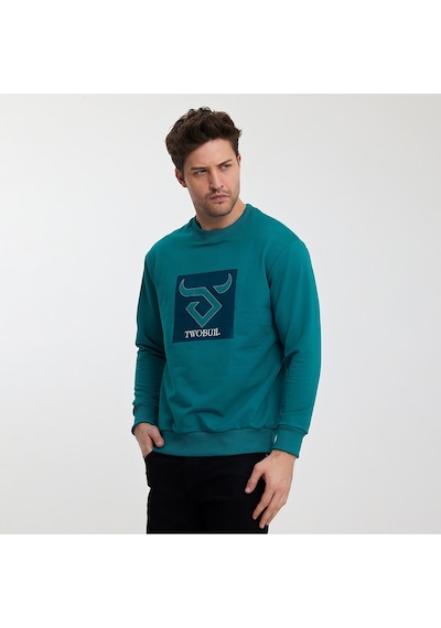 Twobull OSLO Erkek  Petrol Sweatshirt