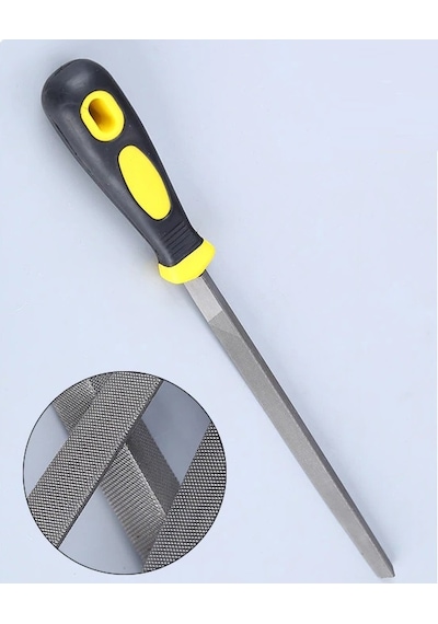 3 Gen 32 Cm Eğe Metal Ahşap Eğe Plastik Saplı Üçgen