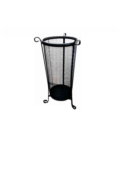 Ferforjeli Fileli Metal Siyah Şemsiyelik 26 50 Cm Siyah