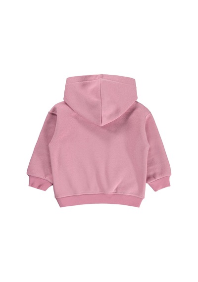 Civil Girls Nice Team Baskılı 2-5 Yaş Sweatshirt - Pembe Gül Kurusu