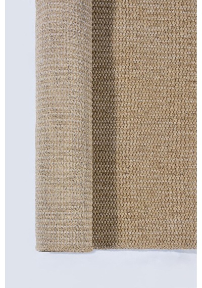 Kaymaz Taban Yıkanabilir Bej Halı Jüt Kilim Yıkanabilir Örme Bej Sisal Kilim Bej Bej