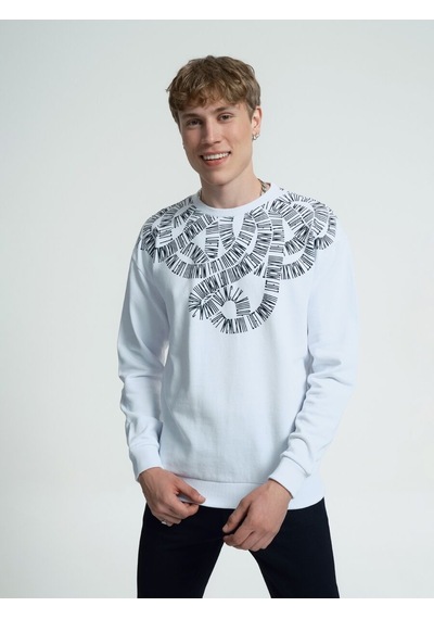 LOFT Oversize Fit Erkek Sweatshirt Lf2034957 Q1.v1 Beyaz