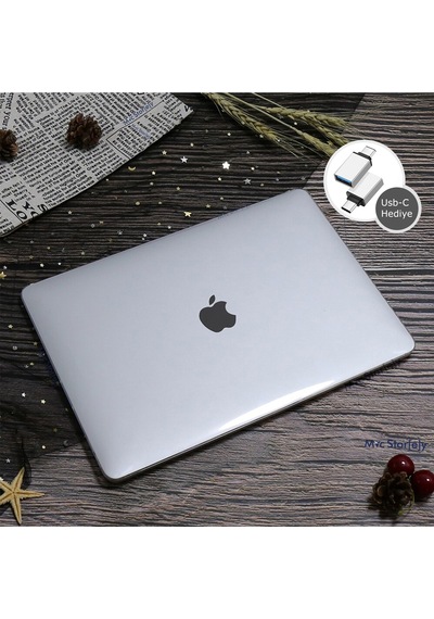 McStorey Apple Uyumlu MacBook Pro Kılıf HardCase A1706 1708 1989 2159 A2251 A2289 A2338 Kristal Şeffaf